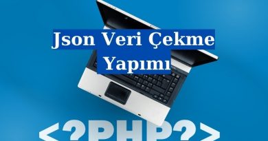 PHP ile Json Veri Çekme Yapımı
